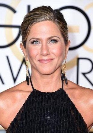Jennifer Aniston Wears Gold And Onyx Chandelier Earrings Gold And