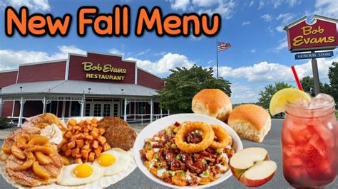 Bob Evans Restaurant New Fall Breakfast And Dinner Menu Youtube