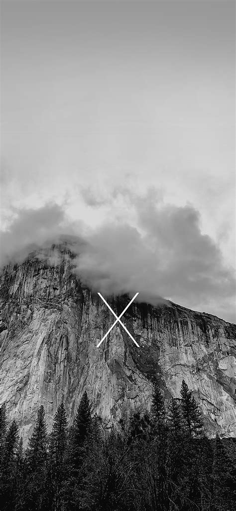 Ae29 Os X Yosemite Mac Apple Black White Mountain Wallpaper