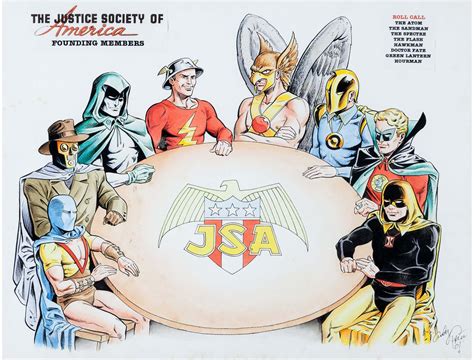 Golden Age Justice Society Original Founding Members By Andy Price All Star Comics 3 Dec 1940