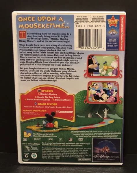 Mickey Mouse Clubhouse Mickeys Storybook Surprises Disney Dvd