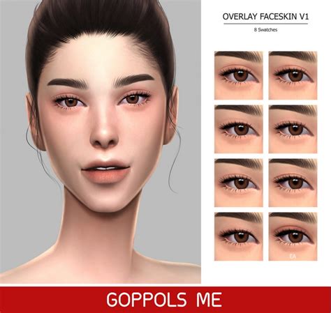 Overlay Face Skin V1 At Goppols Me Sims 4 Updates