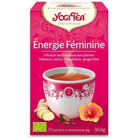 Energie Féminine Infusion Ayurvédique Bio Yogi Tea 17 Sachets