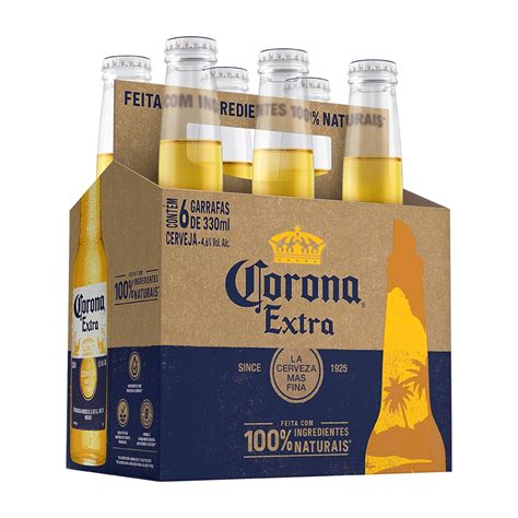 Cerveja Corona Extra Long Neck 330 Ml Cx 6 Uni Shopee Brasil