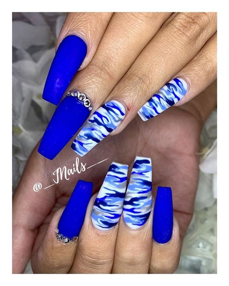 Royal Blue 💅🏼 Jnails Coffinnails Nails Nailsartist