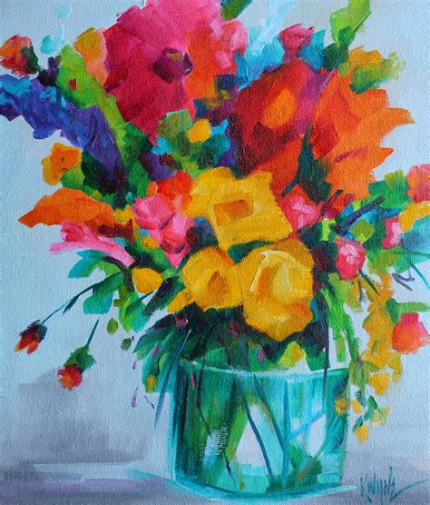 Daily Painters Abstract Gallery Bloom By Kay Wyne