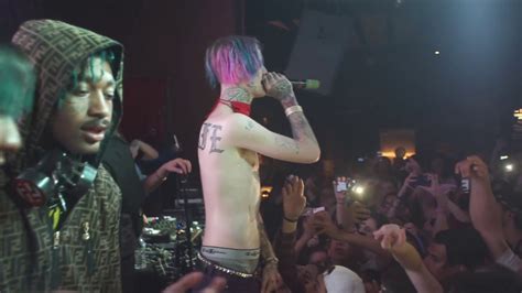 Lil Peep X Lil Tracy White Wine White Tee Live In San Francisco