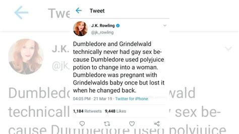 Is This J K Rowling Tweet About Dumbledore And Grindelwald S Relationship Real