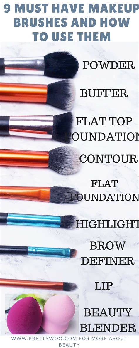 Makeup Brushes You Need And How To Use Them Correctly Prettywoo