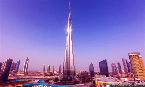 La Plus Grande Tour Burj Khalifa Du Monde Fond Décran Hd à