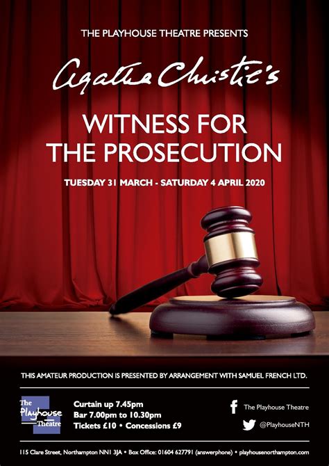 Witness For The Prosecution CANCELLED Information
