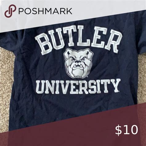 Butler University T Shirt A Navy Blue T Shirt From Butler University