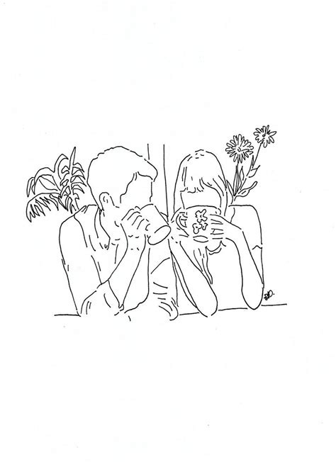 Poeticamente Flor — Couples In Love For Line Drawings Requests