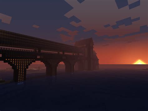Pretty Building With Bridge Minecraft Map