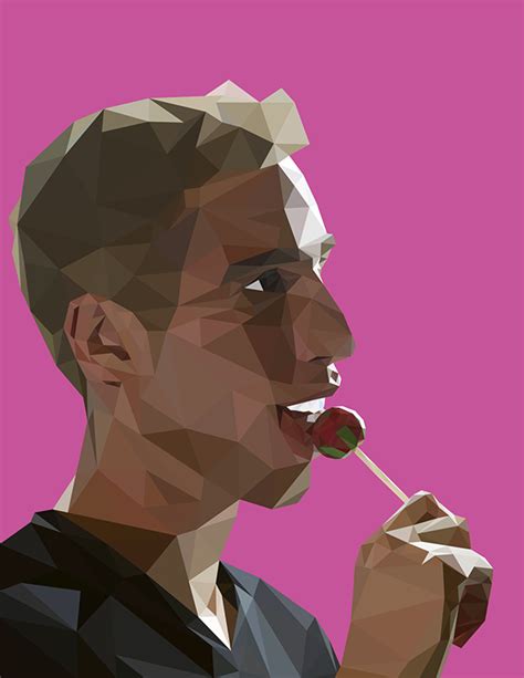 Low Poly Portraits On Behance