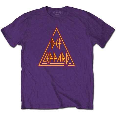 Def Leppard Classic Triangle Logo ~ T Shirt Fuzz Bayonne
