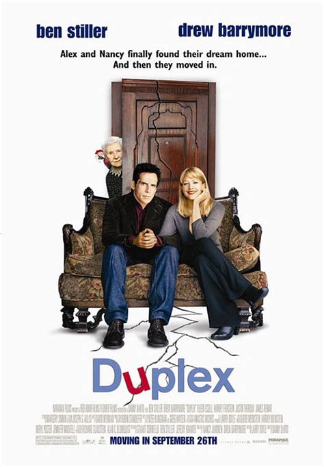 1 Original Duplex Ben Stiller Drew Barrymore Motion Picture Promotional Movie Poster 13x20