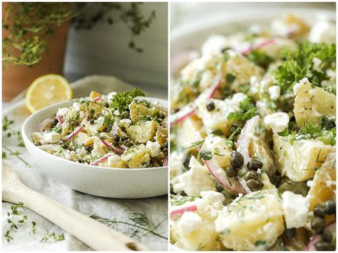 Lemon And Herb Potato Salad With Dill And Capers