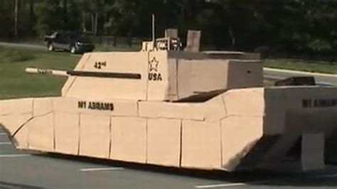 Full Size Cardboard Tank Is Perfect For Invading Ikea