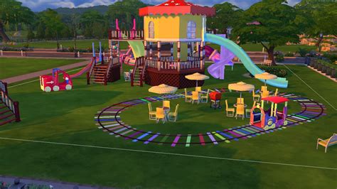 Sims 4 Kids Playground Item And Kids Toys Sims 4 Bébé Sims Mods Sims
