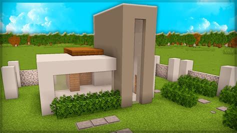 Como Fazer Uma Casa Moderna Pequena No Minecraft Tutorial Youtube