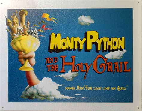Holy Grail Monty Python Movie Retro Tin Sign Old Time Signs