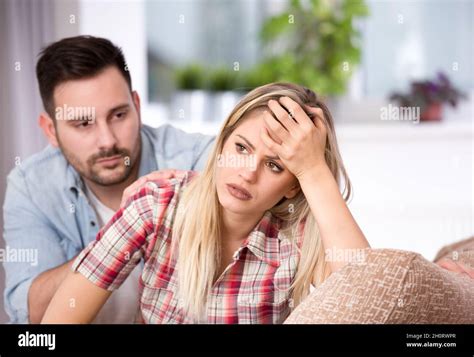 Young Couple Having Problems In Relationship Boyfriend Feeling Guilty