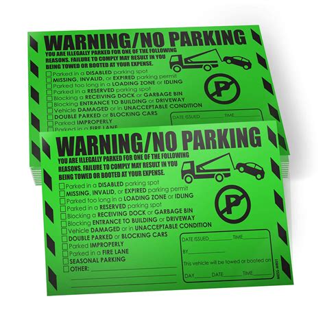 Mess Parking Violation Stickers Hard To Remove 100 Multi Reason Tow