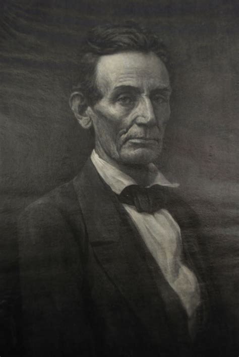 This Is A Print Of A Wood Engraved Portrait Of Abraham Lincoln By