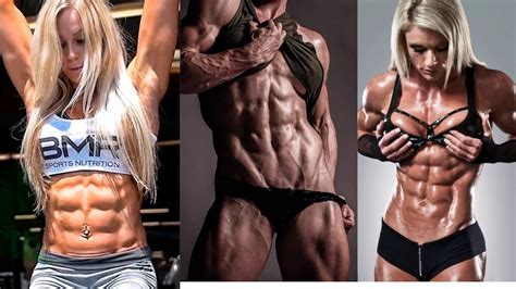 Female Bodybuilder 6 Pack Abs Compilation Beauty Muscles Youtube
