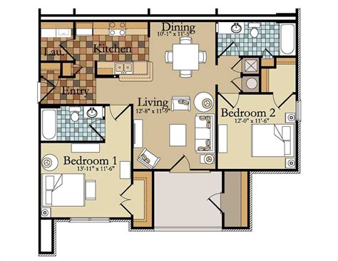 Condo Floor Plans Bedroom Floorplans Click