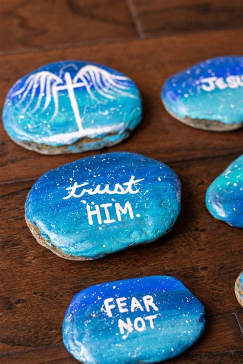 Painted Rocks Bible Verse Rocks Christian Affirmation Stones Etsy