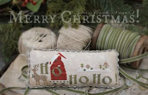 merry christmas ~ tiny work from brenda gervais country stitches ~ available … primitive