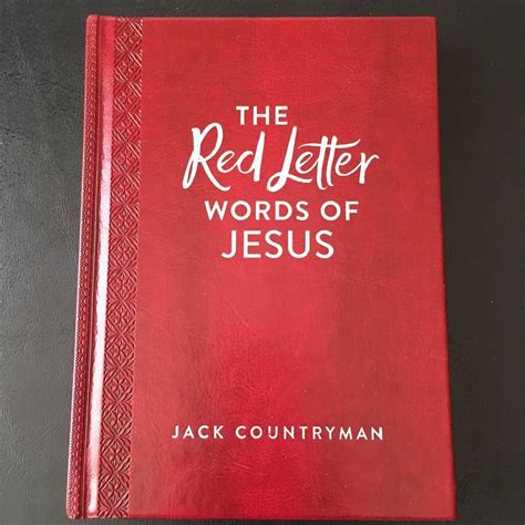 the red letter words of jesus by jack countryman hardcover devotional words of jesus letter n