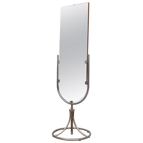 Cantilevered Chrome Mirror At 1stdibs