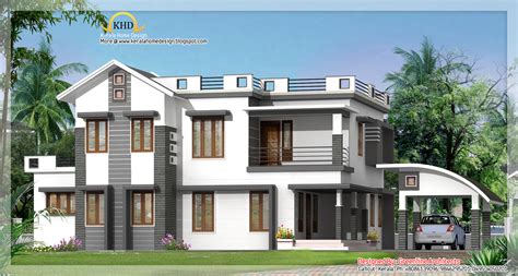 Modern Contemporary Villa Elevation 2750 Sq Ft Kerala