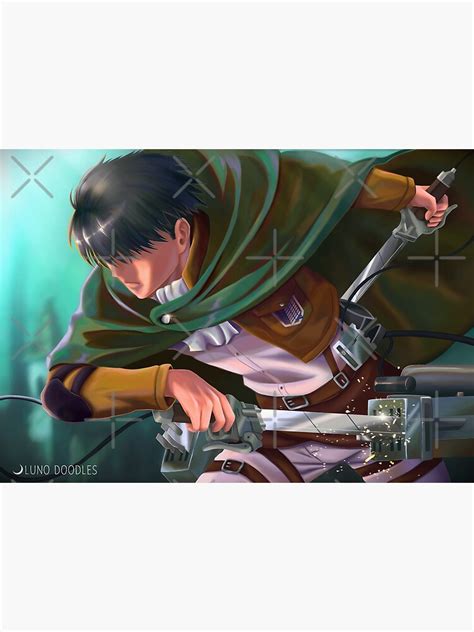 Levi Screenshot Redraw Poster By Luno Doodles Redbubble