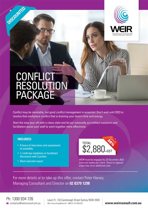 Conflict Resolution Package Weir Consulting