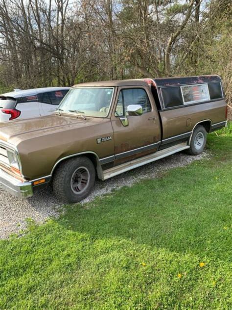 1989 Dodge D150 Pickup Brown Rwd Automatic D150 For Sale Photos