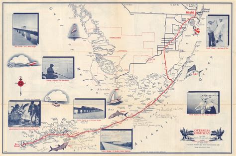 Miami To Key West Via Overseas Highway Geographicus Rare Antique Maps
