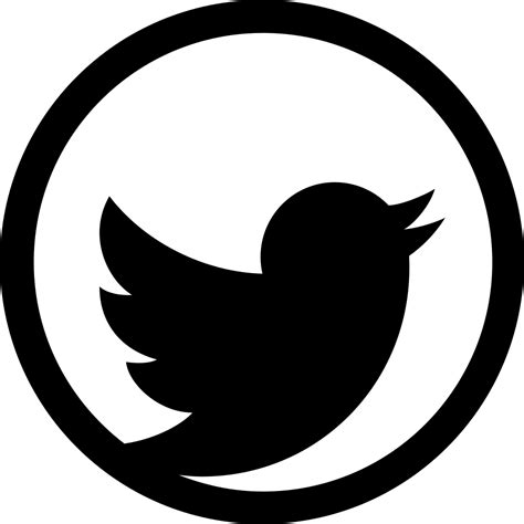 Free Black And White Twitter Logo Png Download Free Black And White