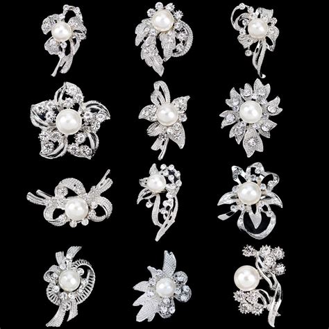Buy Best And Latest Style 30 Off Silver Tone Small Gold Brooches Clear