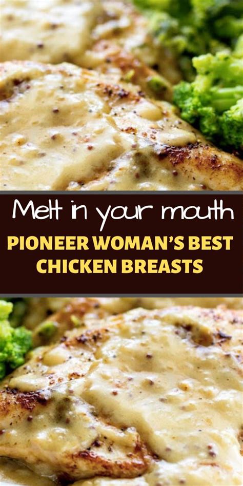These healthy chicken breast recipes are delicious, high in protein, full of flavor, and easy to make. PIONEER WOMAN'S BEST CHICKEN BREASTS - Chicken