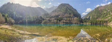 Jiuzhaigou Valley In Sichuan Province China Stock Photo Image Of