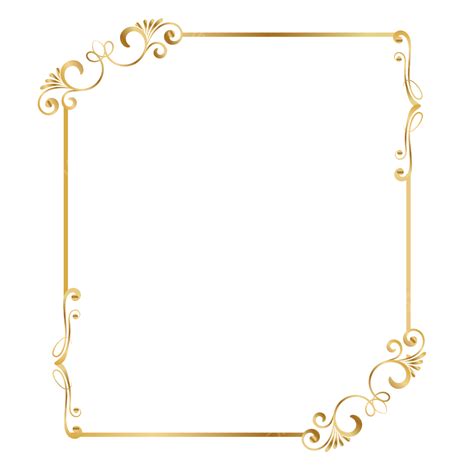 Golden Square Frame Hd Transparent Golden Square Metal Frame For