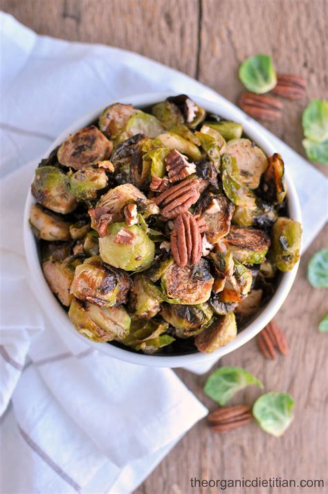 If you have some sprouts that are very large, cut them into quarters. Roasted Brussels Sprouts with Honey Mustard and Pecans