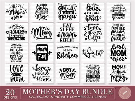 mother s day svg and cut file bundle home beautifully