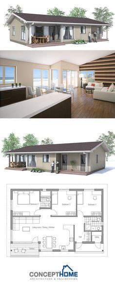 Modern House Plan 76461 Total Living Area 924 Sq Ft 2 Bedrooms