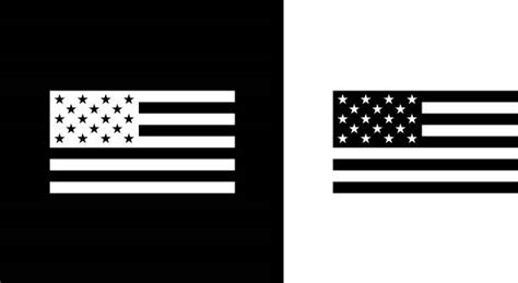 Fade american flag on black blackground. Black And White American Flag Illustrations, Royalty-Free ...