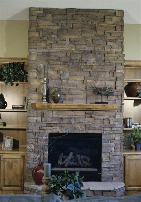 16 Beautiful Refacing Fireplace With Stone Veneer Fireplace Ideas